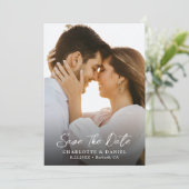 Save The Date Mariage campagnard Rustique Photo Enregistrer la c (Debout devant)