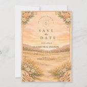 Save The Date Mariage Canyon du désert occidental (Devant)