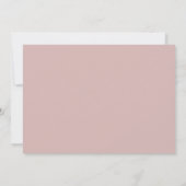 Save The Date Mariage Casual Script Rose Poussiéreuse (Dos)