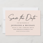 Save The Date Mariage Casual Script Rougeur (Devant)
