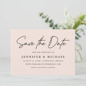 Save The Date Mariage Casual Script Rougeur (Debout devant)