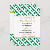 Save The Date MARIAGE Célébration Chrétienne NIGERIA (Devant / Derrière)