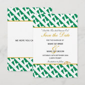 Save The Date MARIAGE Célébration chrétienne NIGERIA (Devant / Derrière)