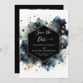 Save The Date Mariage céleste Boho imprimable (Devant / Derrière)