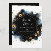 Save The Date Mariage céleste classique minimal (Devant / Derrière)