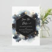 Save The Date Mariage céleste de Boho Whimsical (Debout devant)
