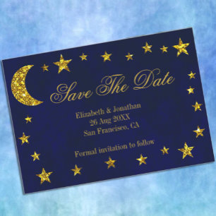 Save The Date Mariage céleste du ciel nocturne