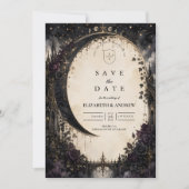 Save The Date Mariage céleste gothique (Devant)