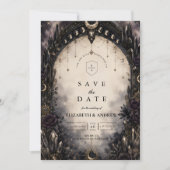 Save The Date Mariage céleste gothique intemporel (Devant)
