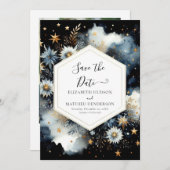 Save The Date Mariage céleste modifiable rustique (Devant / Derrière)