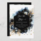 Save The Date Mariage céleste numérique élégant (Devant / Derrière)