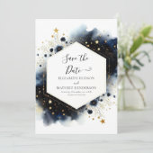 Save The Date Mariage céleste romantique élégant (Debout devant)