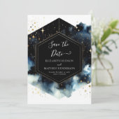 Save The Date Mariage céleste romantique unique (Debout devant)