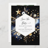 Save The Date Mariage céleste rustique élégant (Devant / Derrière)