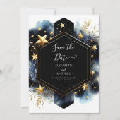 Save The Date Mariage céleste Whimsical Personnalisé (Devant)