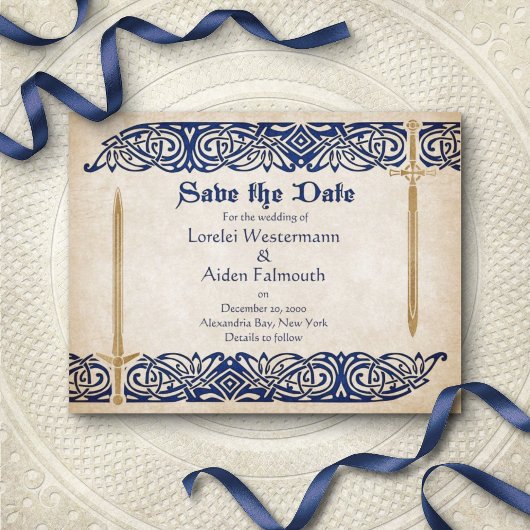 Save The Date Mariage celtique des épées