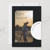 SAVE THE DATE MARIAGE CERCLE CHIC (Devant)