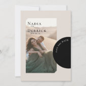 SAVE THE DATE MARIAGE CERCLE CHIC (Devant)