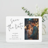 Save The Date Mariage champêtre (Debout devant)