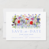 Save The Date Mariage Champêtre aux Couleurs Vives et Modernes (Devant)