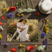 Save The Date Mariage Champêtre de Fleurs Sauvages Photo