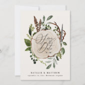 Save The Date Mariage champêtre élégant d'automne (Devant)