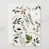 Save The Date Mariage champêtre élégant d'automne (Dos)