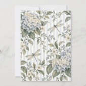 Save The Date Mariage champêtre français Hydrangea Libellule (Dos)