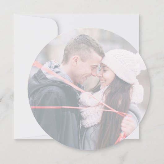 Save The Date Mariage changement de plan report circulaire (Dos)