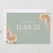 Save The Date Mariage Chic Boho Minimal Enregistrer La Date (Devant)