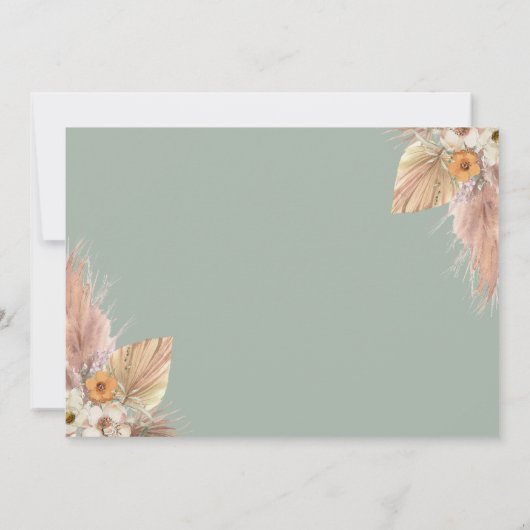 Save The Date Mariage Chic Boho Minimal Enregistrer La Date (Dos)