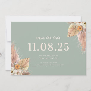 Save The Date Mariage Chic Boho Minimal Enregistrer La Date