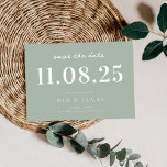 Save The Date Mariage Chic Minimal Date Non Photo Enregistrer La<br><div class="desc">Personnalisez ce mariage de design chic minimaliste sauvegardez la date avec tous vos détails.</div>