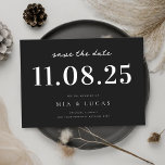 Save The Date Mariage Chic Minimal Date Non Photo Enregistrer La<br><div class="desc">Personnalisez ce mariage de design chic minimaliste sauvegardez la date avec tous vos détails.</div>