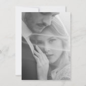 Save The Date Mariage Chic Noir Blanc Journal (Dos)