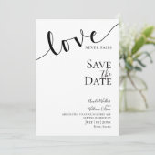 Save The Date Mariage, Chrétien, Simple, Élégant, Typographie, (Debout devant)