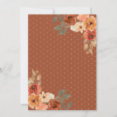 Save The Date Mariage Citrouille de terre cuite (Dos)