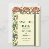 Save The Date Mariage Classique Art Nouveau (Devant)