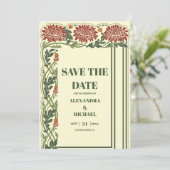 Save The Date Mariage Classique Art Nouveau (Debout devant)