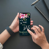 Save The Date Mariage Classique Émeraude Vert Bourgogne Sombre H