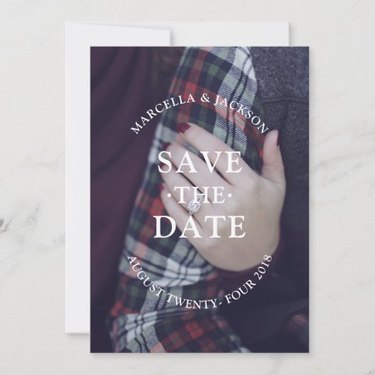 Save The Date Mariage classique Enregistrer la date (Devant)