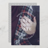 Save The Date Mariage classique Enregistrer la date (Devant / Derrière)