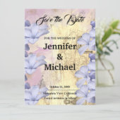 Save The Date Mariage classique Floral (Debout devant)