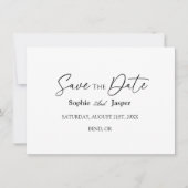 Save The Date Mariage classique moderne Appartement Enregistrer  (Devant)