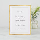 Save The Date Mariage Classique Moderne Formel en Perle de Faux  (Debout devant)
