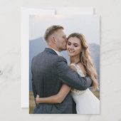 Save The Date Mariage Classique Monogramme Écriture Élégante Deu (Dos)