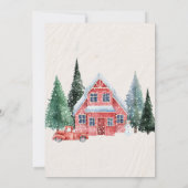 Save The Date Mariage classique vintage merveilleux hiver (Dos)