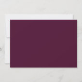 Save The Date Mariage Code QR Monogramme Bourgogne Et Or (Dos)
