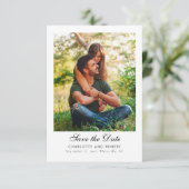 Save The Date Mariage Code QR Photo Moderne (Debout devant)