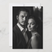 Save The Date Mariage contemporain Abstrait moderne (Dos)